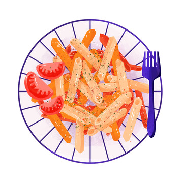 简约面食美食意面