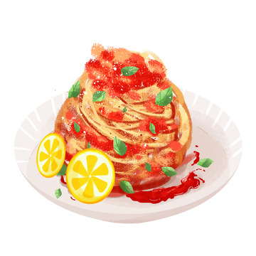 美食简约面食意面