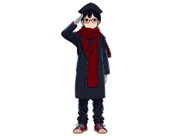 毕业季的男学生