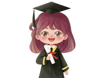 穿学士服的女孩