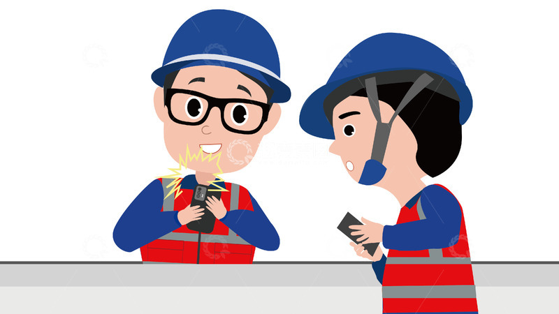 源文件下载【趣麦麦图】-工地巡查检查工人