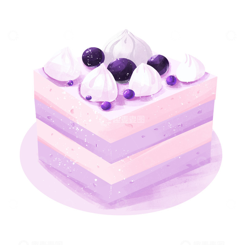 源文件下载【趣麦麦图】简约小清新甜点蛋糕