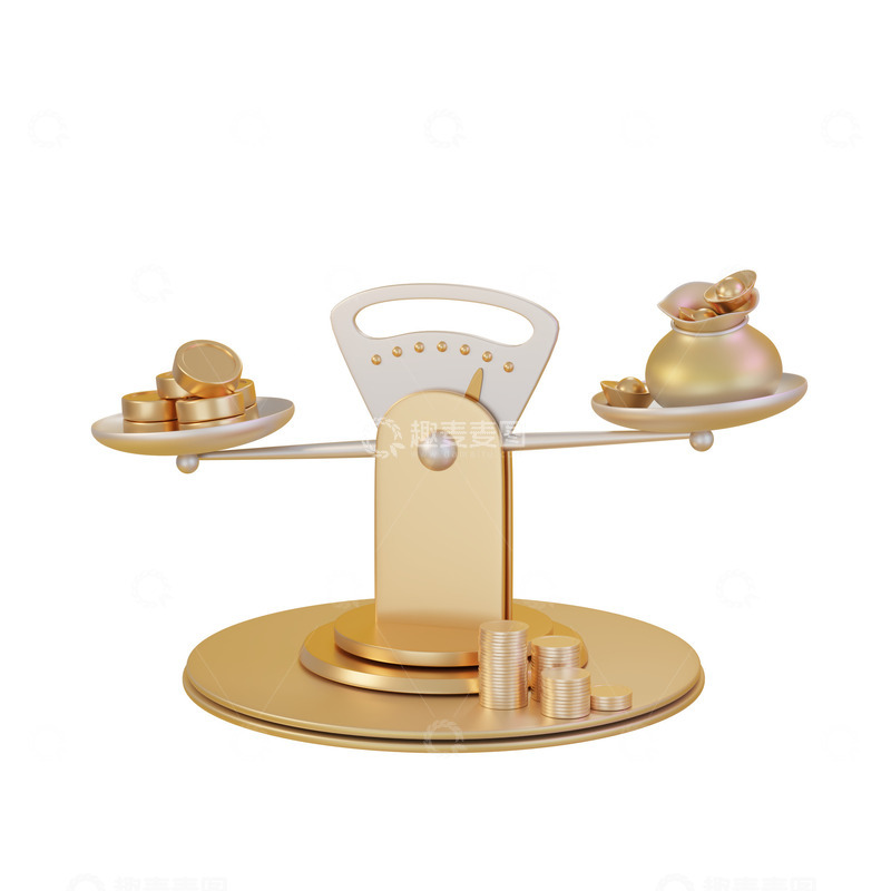 金色天枰金融市场3D模型