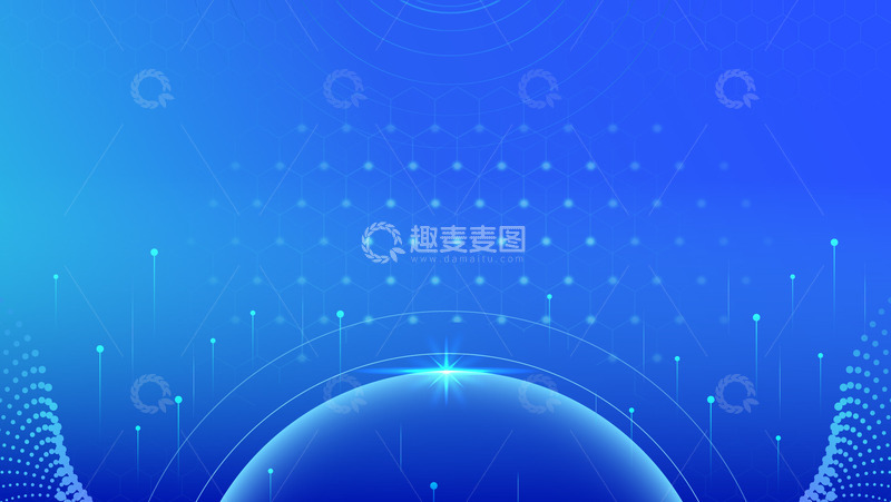 源文件下载【趣麦麦图】科技商务线条背景