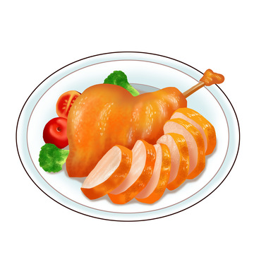美食烧鸭大鸭腿卤菜