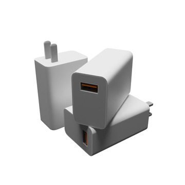 3D建模C4D白色充电器充电头