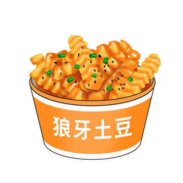 美食小吃狼牙土豆