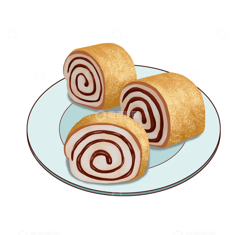 源文件下载【趣麦麦图】美食特产小吃驴打滚