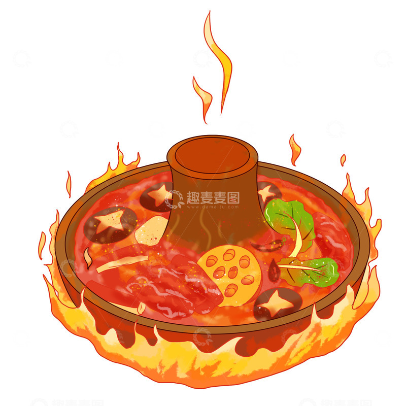 美食麻辣香浓火锅