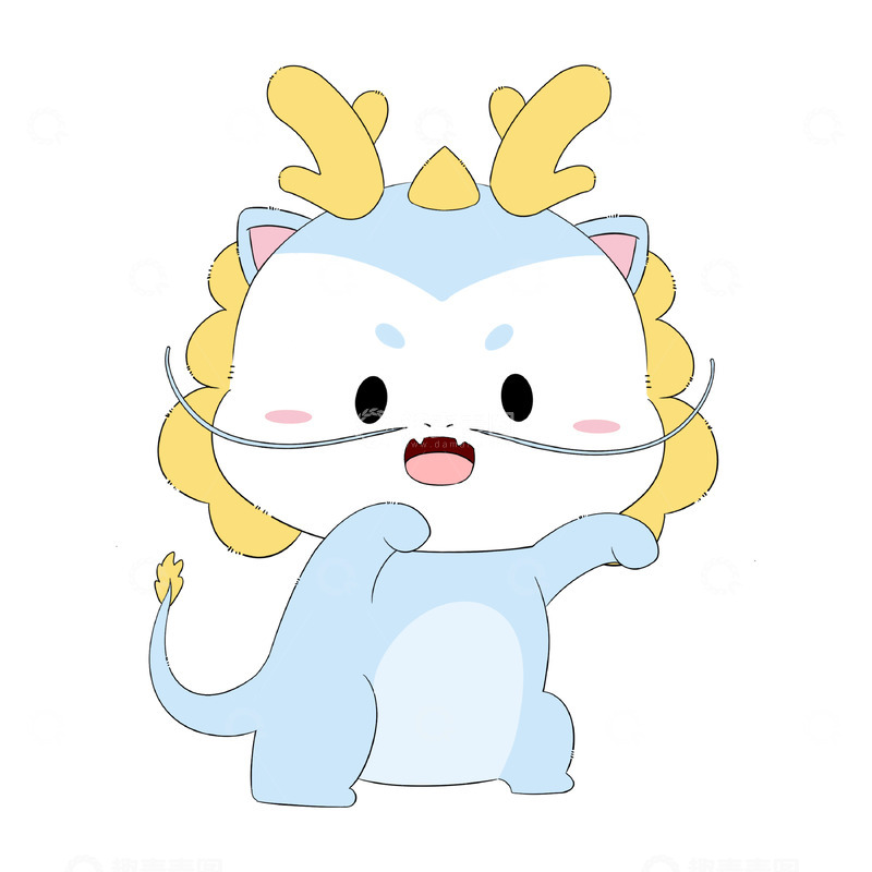 源文件下载【趣麦麦图】新年龙年大吉龙年小龙