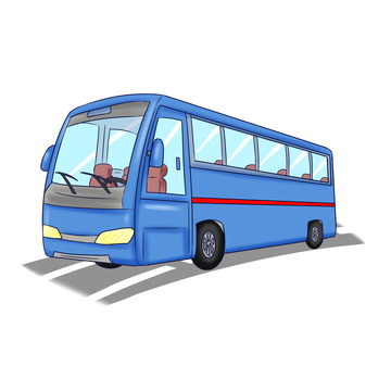 交通工具大巴车