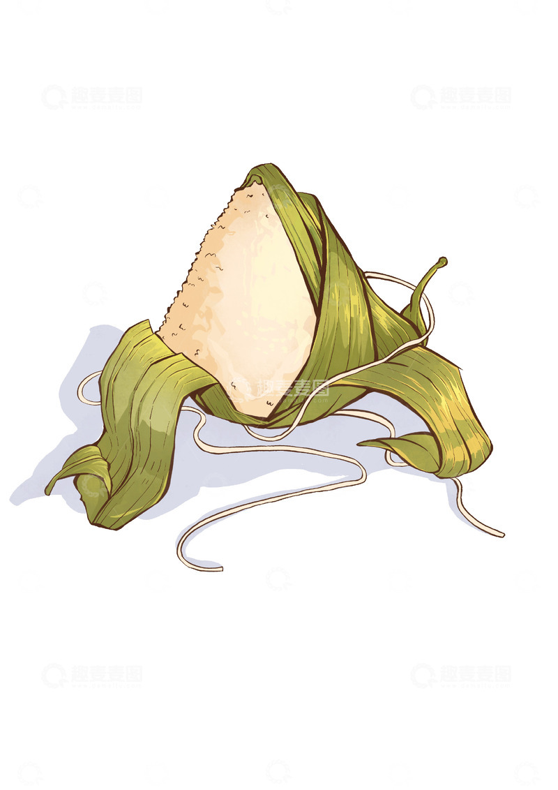 源文件下载【趣麦麦图】美味美食豆沙肉粽