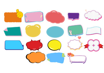 手举牌 多形状  标签 边框 广告 素材