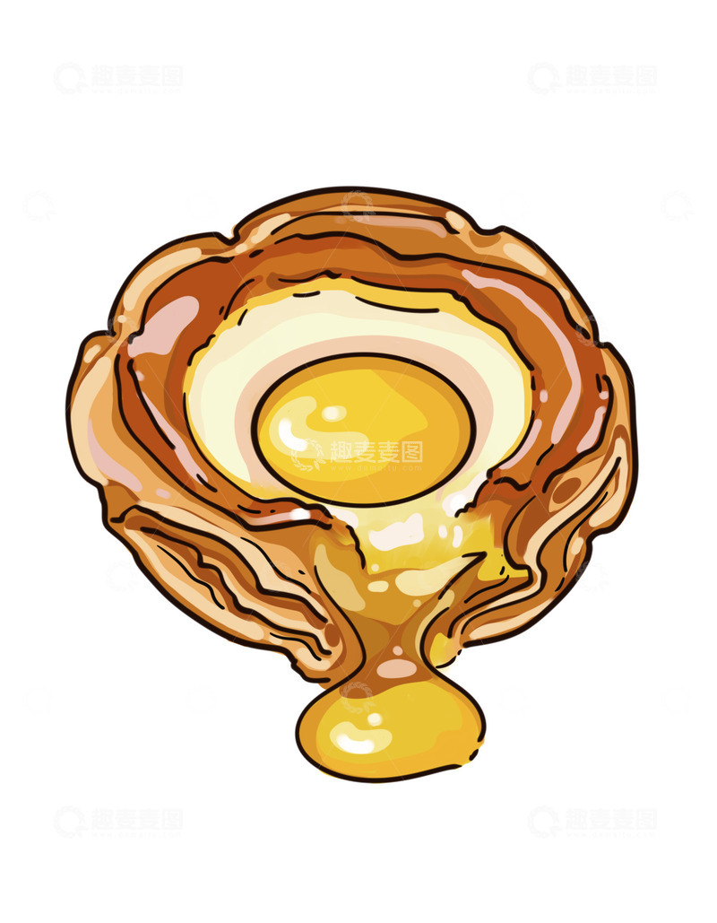 源文件下载【趣麦麦图】-美食美味香喷喷蛋挞