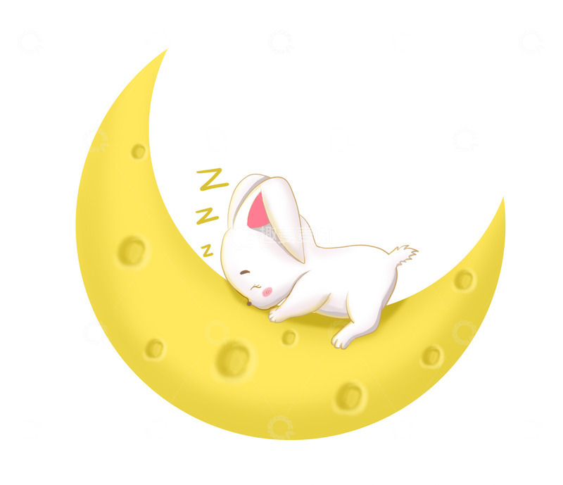 源文件下载【趣麦麦图】中秋兔子月饼