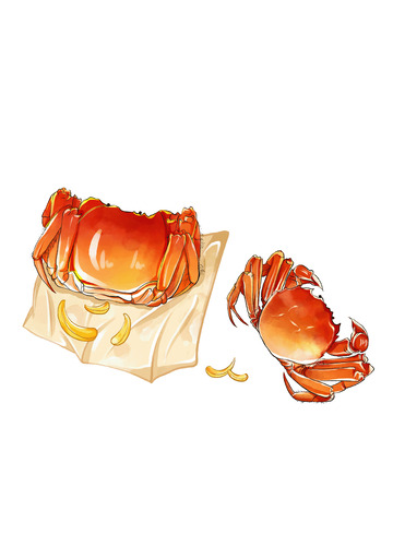 节气寒露美食美味螃蟹