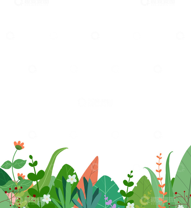 源文件下载【趣麦麦图】小清新植物元素