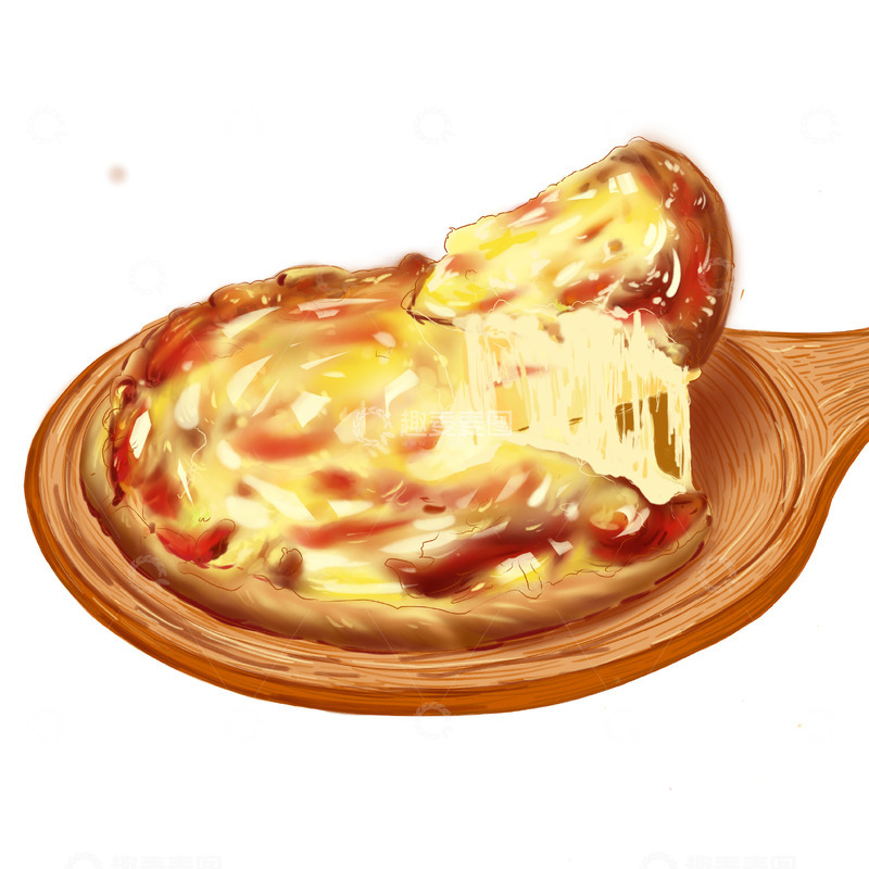 源文件下载【趣麦麦图】披萨美食圆盘酱果酱