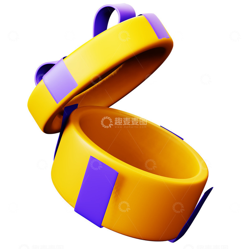 源文件下载【趣麦麦图】3D矢量电商礼盒礼物模型免扣装饰元素