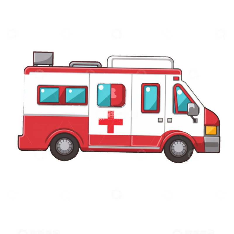 源文件下载【趣麦麦图】卡通红色汽车