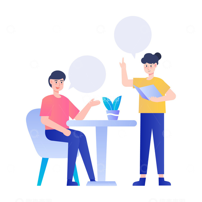 源文件下载【趣麦麦图】扁平简约商务办公人物元素