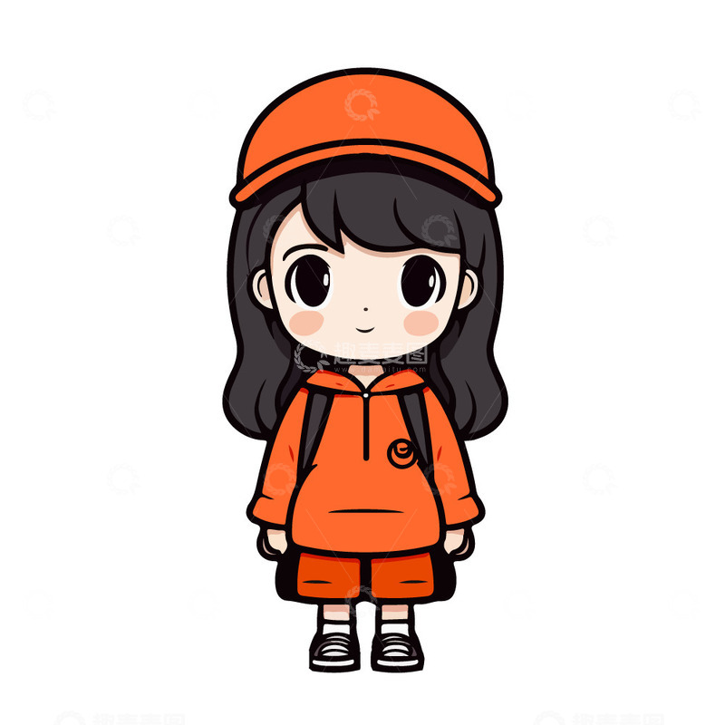 可爱的卫衣秋装女孩子