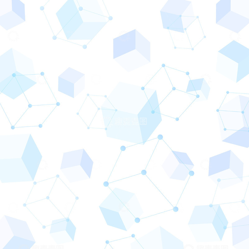 源文件下载【趣麦麦图】蓝色科技渐变几何菱形装饰底纹元素