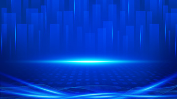 蓝色科技数据信息光效海报展板背景