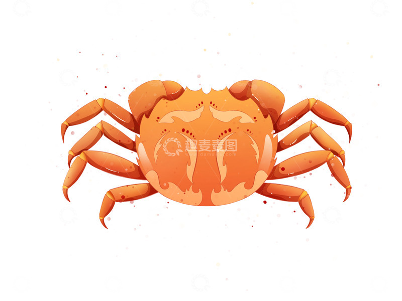 源文件下载【趣麦麦图】秋分美食螃蟹