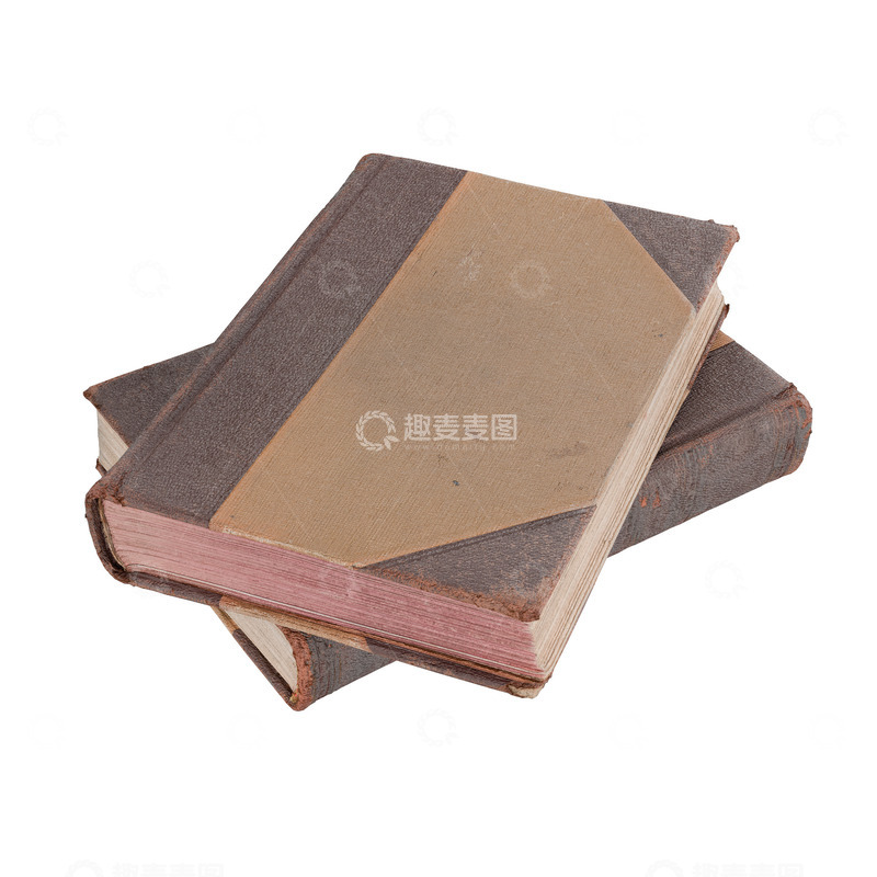 源文件下载【趣麦麦图】-超写实旧书本