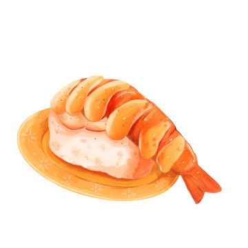 美食系列 餐饮美味虾丸寿司