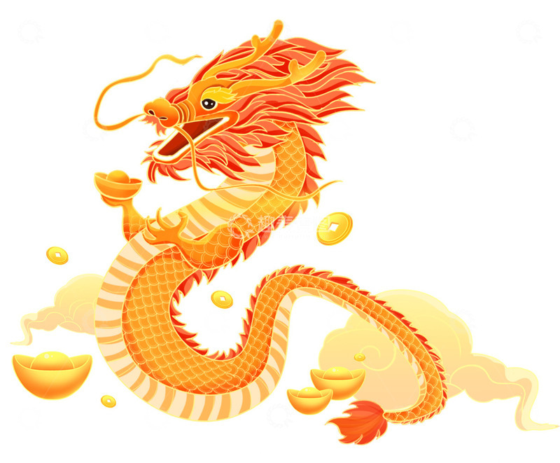 源文件下载【趣麦麦图】-国潮神龙中国龙2024年龙元素