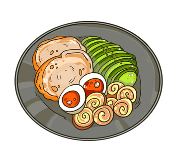 土司牛油果早餐