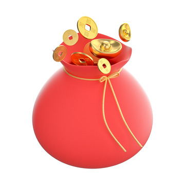 双十一元素金币钱袋