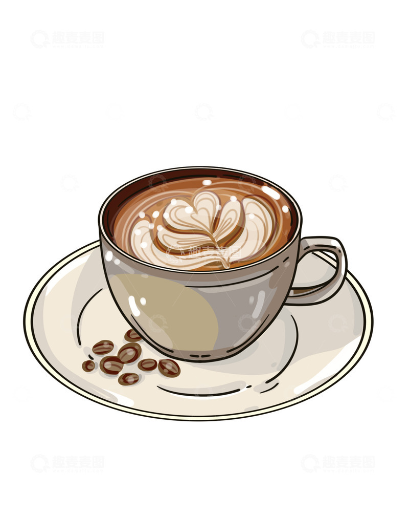源文件下载【趣麦麦图】提神醒脑美味咖啡