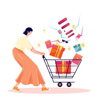 简约双十一购物狂欢