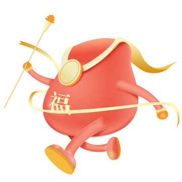 电商红包大促促销优惠活动拟人化