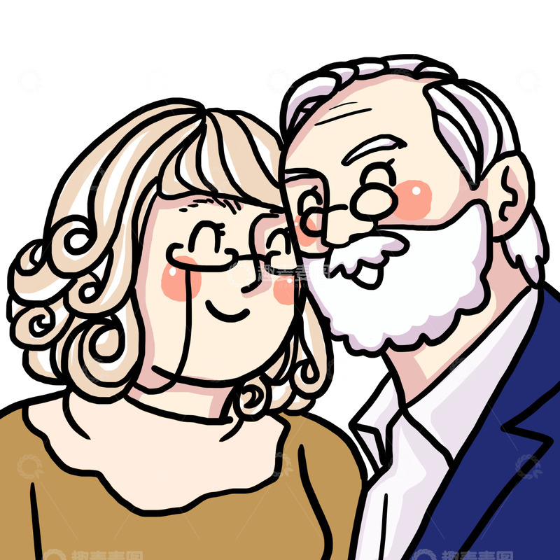 源文件下载【趣麦麦图】重阳节爷爷奶奶头像