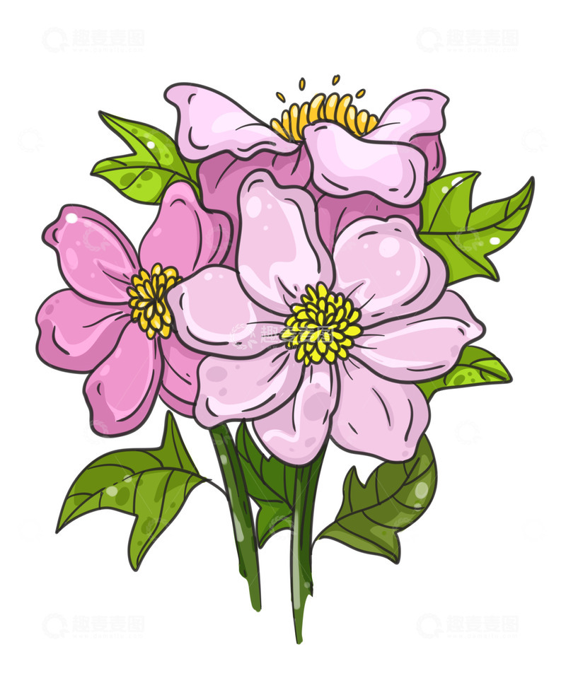 源文件下载【趣麦麦图】美丽的紫色鲜花