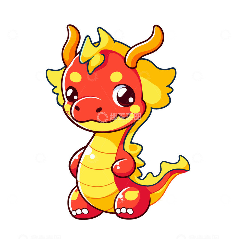 卡通可爱的龙宝宝