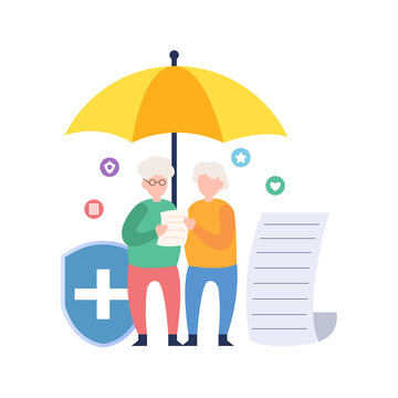 扁平人物医疗保险