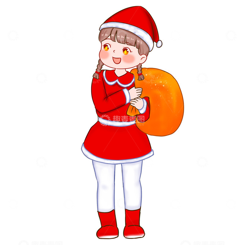 源文件下载【趣麦麦图】圣诞老人元素圣诞老人装扮