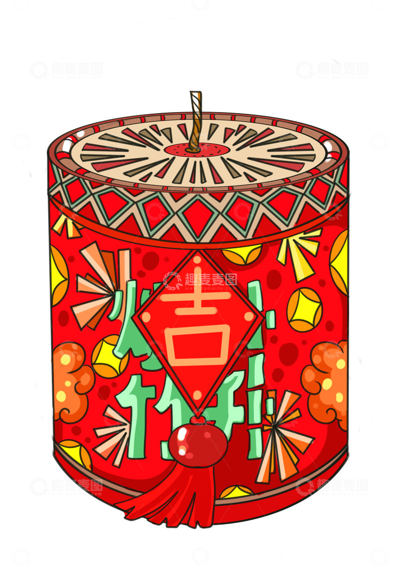 新年吉祥烟花爆竹