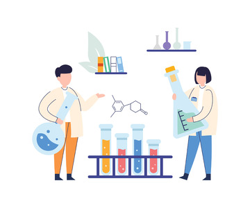 扁平简约科研人员