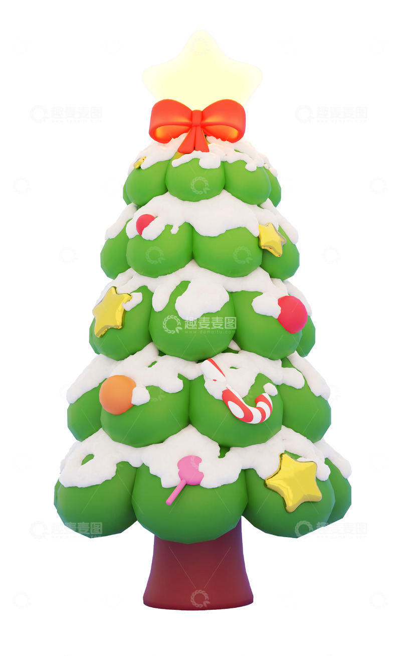 源文件下载【趣麦麦图】圣诞节圣诞树1
