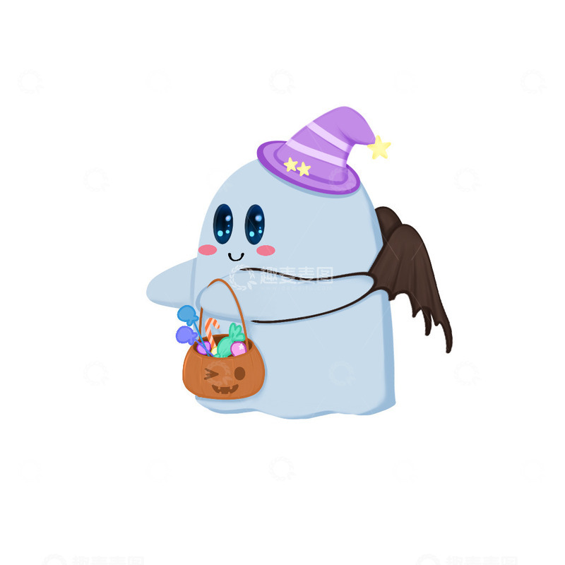 源文件下载【趣麦麦图】可爱万圣小幽灵