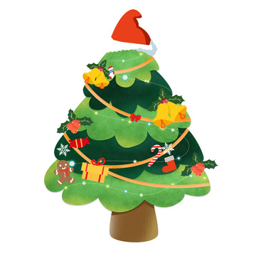 圣诞圣诞节闪灯圣诞树