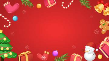 矢量圣诞节主题狂欢季海报背景