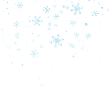 冬季冬天圣诞下雪雪花