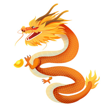 2024龙年神龙中国龙元素